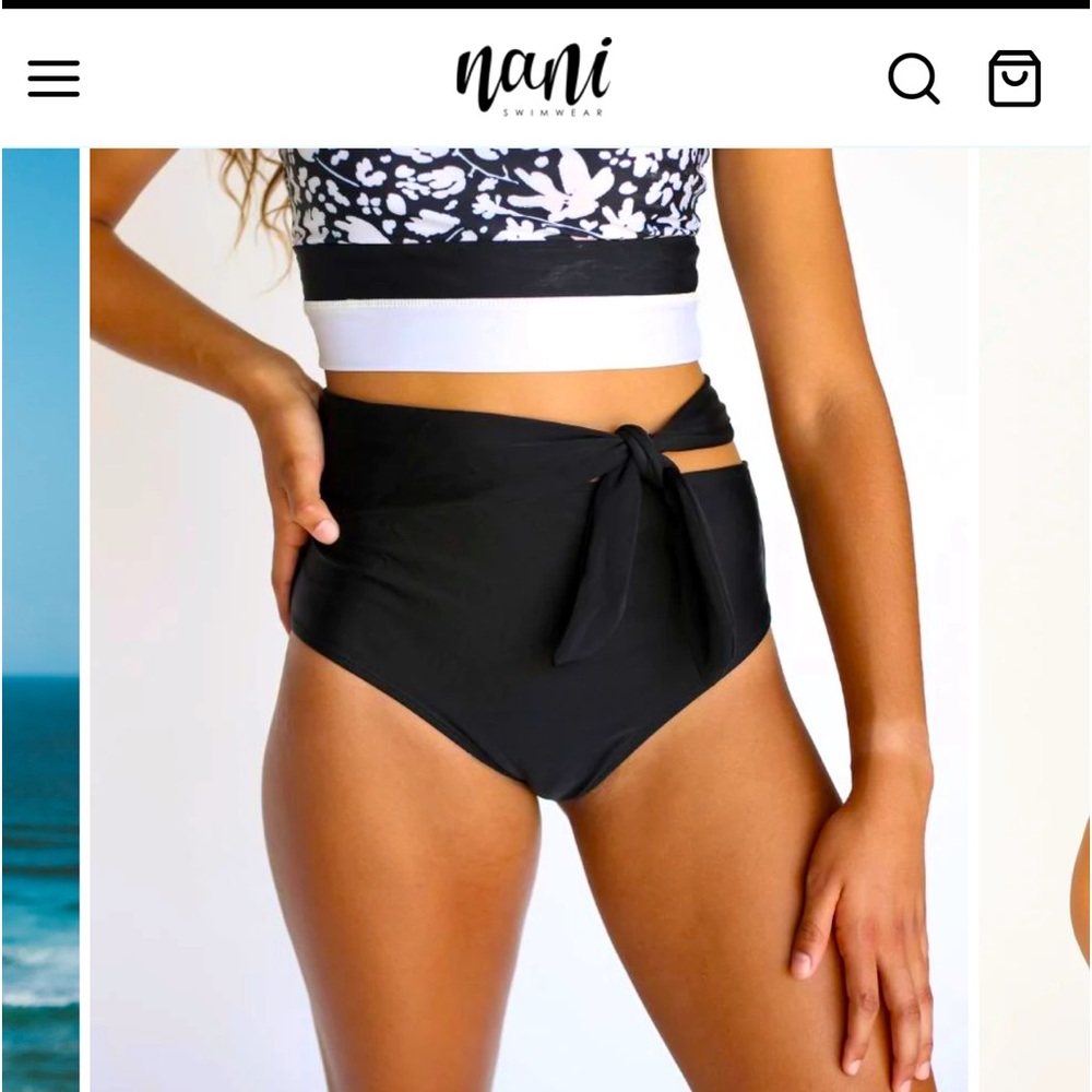 Nani Medium side tie bottom black